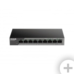  D-Link DSS-100E-9P 8xFE PoE, 1xGE, 92W (DSS-100E-9P)